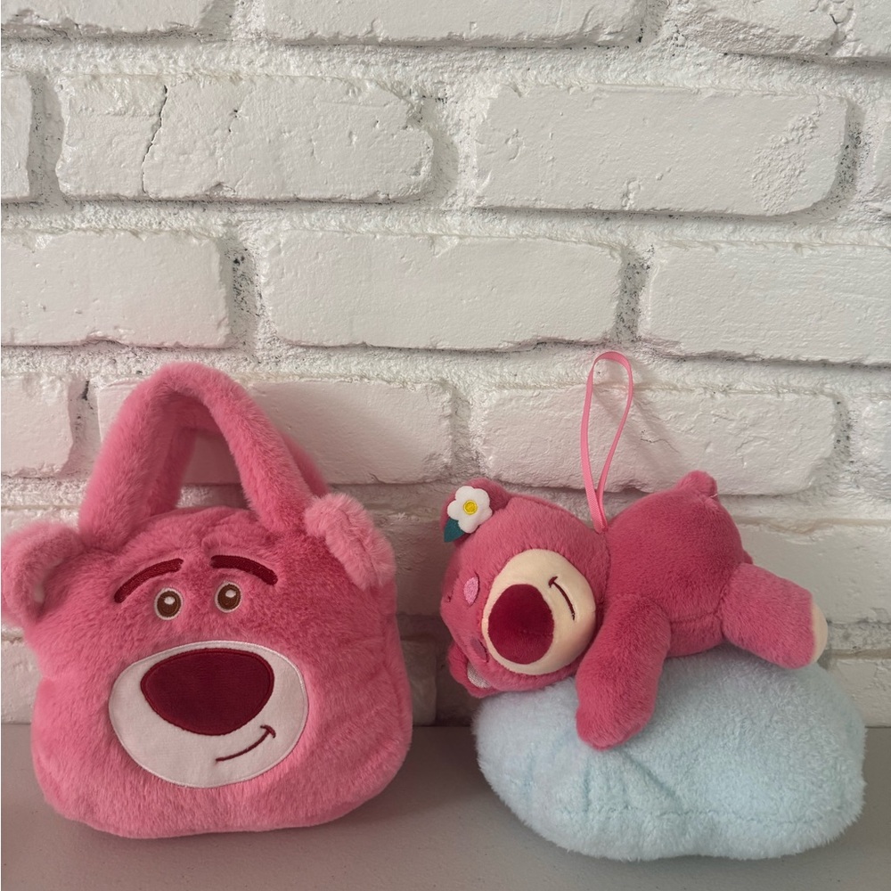 Disney Lotso From Toy Story hanging doll and mini lotso purse
Disneyland